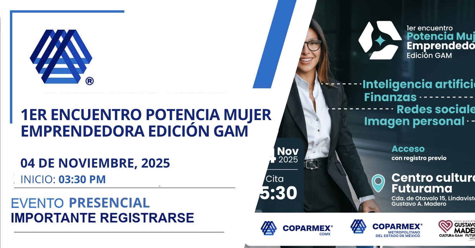 1er encuentro Potencia Mujer Emprendedora Edición GAM